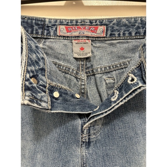 Silver Jeans Button Fly Vintage Flare Leg Bootcut Jeans Size 32 Canada - Picture 14 of 16